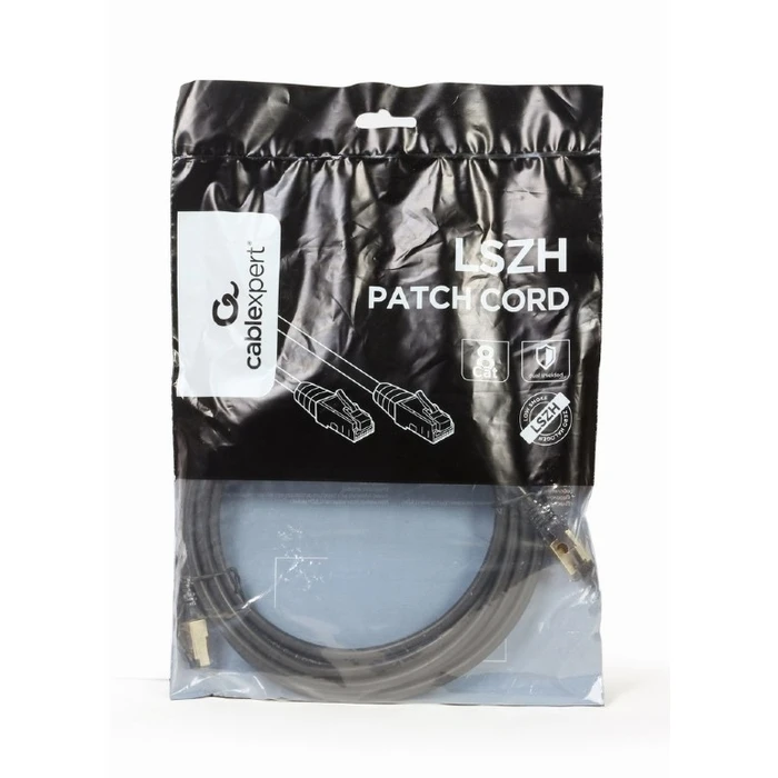 Καλώδιο Δικτύου Cablexpert S/FTP CAT. 8 LSZH Black 1M