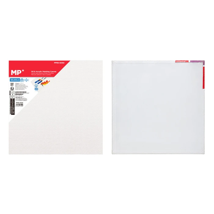 MP Painting Canvas Board PP95-5050, 50x50 cm, 280 g/m², White