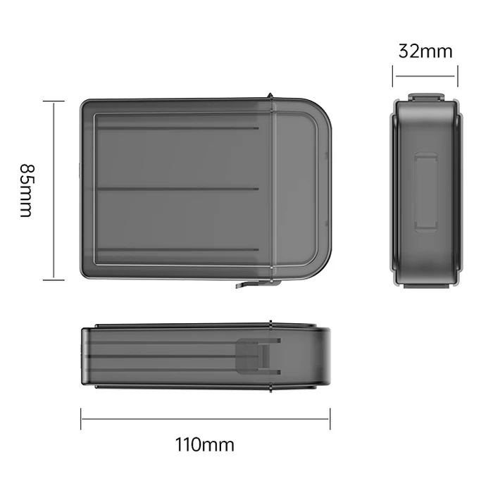Θήκη Προστασίας Orico για 2X 2.5" Hdd Pph25, Γκρι/Διάφανη