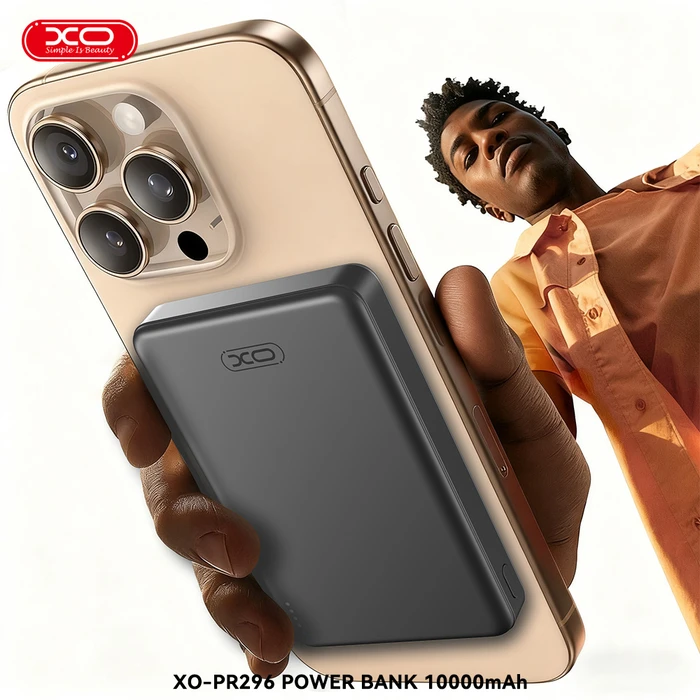 XO Powerbank Fast Charging Magnetic Metallic 10000mAh Gray PR296