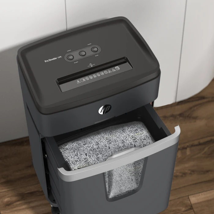 Καταστροφέας εγγράφων HP Pro Shredder 12MC 2814 με συνδετήρες και καρτών Micro Cut P5 12 x A4 25L