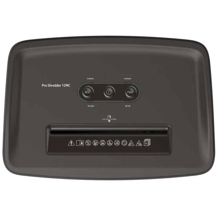Καταστροφέας εγγράφων HP Pro Shredder 12MC 2814 με συνδετήρες και καρτών Micro Cut P5 12 x A4 25L