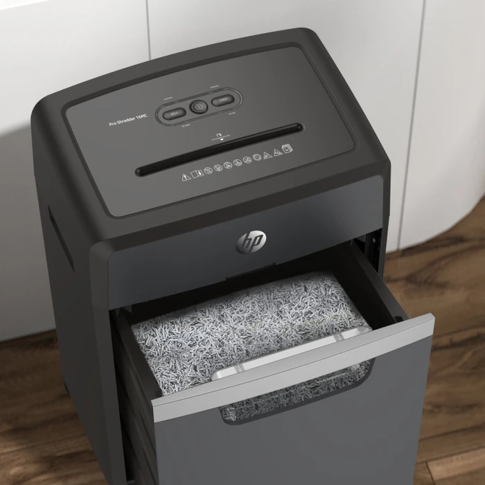 Καταστροφέας Εγγράφων HP Pro Shredder 16MC – 2816 με συνδετήρες και καρτών Micro Cut P5 – 16 x A4 – 30L