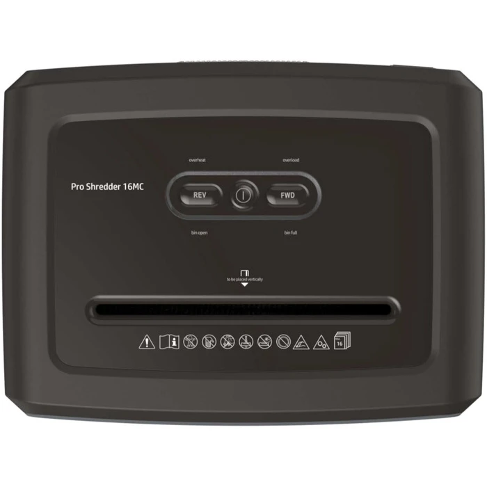 Καταστροφέας Εγγράφων HP Pro Shredder 16MC – 2816 με συνδετήρες και καρτών Micro Cut P5 – 16 x A4 – 30L