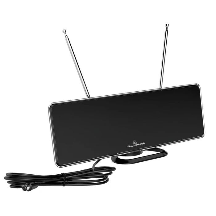 Εσωτερική Κεραία Τηλεόρασης Powertech PT-1006, 5G & LTE, DVB-T/T2, 4Κ, 28dB