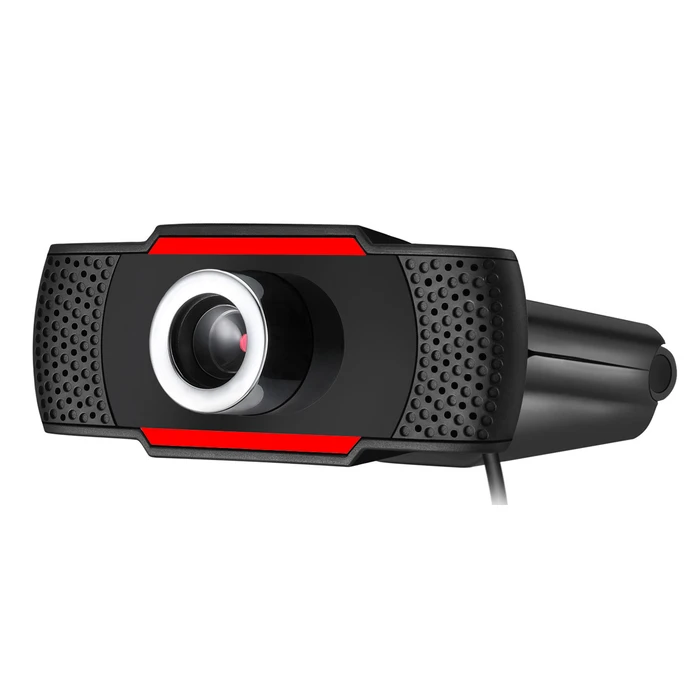 Webcam Powertech PT-1078, 2.0MP Full HD, Plug & Play, 1.35m, μαύρη