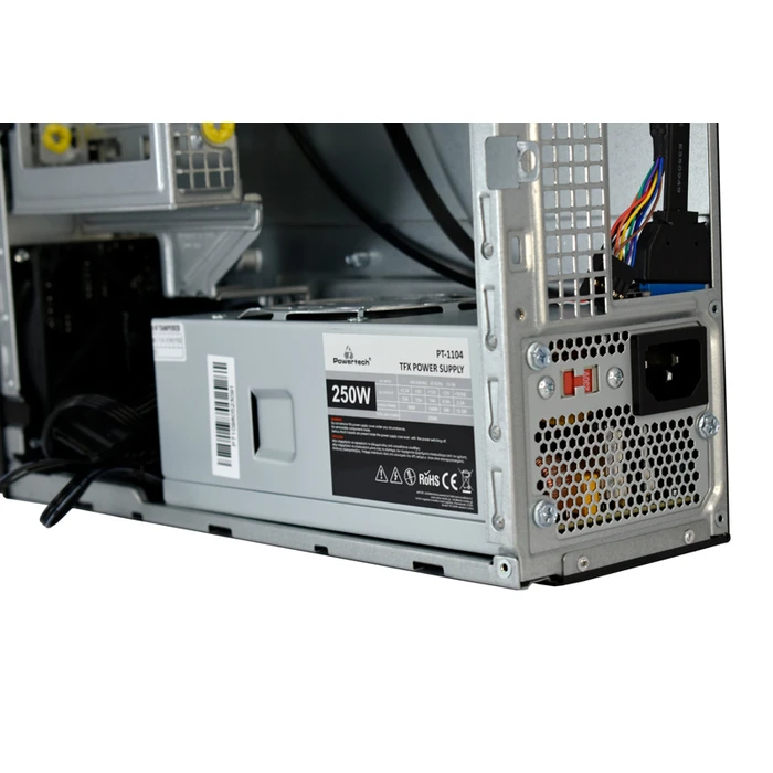 Κουτί Η/Υ Powertech PT-1098 με 250W PSU, Mini-ITX, 280x93x290mm, μαύρο