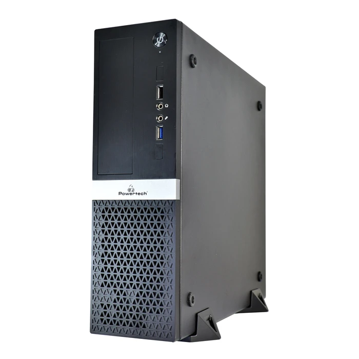 Κουτί Η/Υ Powertech PT-1099 με 250W PSU, Micro-ATX, 356x102x338mm, μαύρο