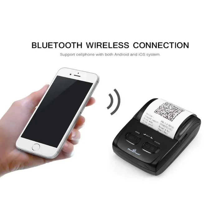 Θερμικός Εκτυπωτής Αποδείξεων Powertech θερμικός PT-1105 Φορητός, USB & Bluetooth