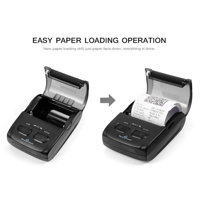 Θερμικός Εκτυπωτής Αποδείξεων Powertech θερμικός PT-1105 Φορητός, USB & Bluetooth