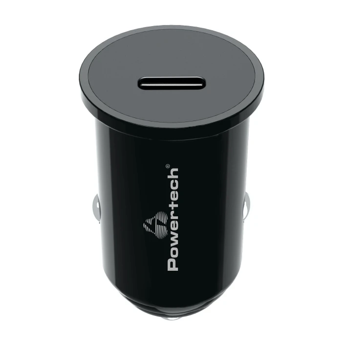 Φορτιστής Αυτοκινήτου Powertech PT-1146, USB-C, 20W PD, μαύρος