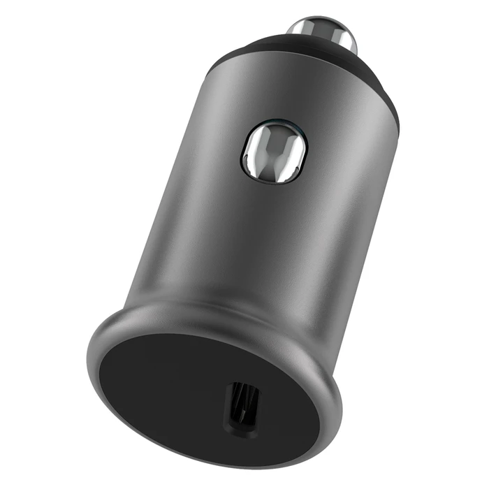 Φορτιστής Αυτοκινήτου Powertech PT-1147, USB-C, 30W PD, γκρι