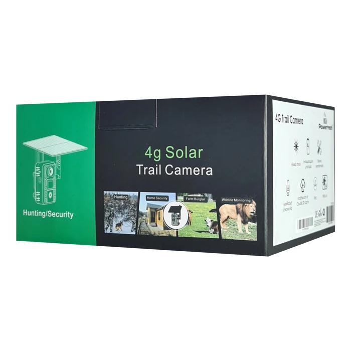 Κάμερα Παρακολούθησης Powertech Smart Ηλιακή κυνηγού PT-1178, 4MP, 4G, PIR, SD, IP66