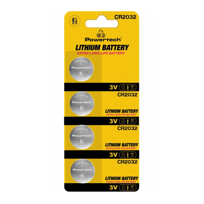 Μπαταρίες Λιθίου Powertech PT-1210 Cr2032 3V 4τμχ
