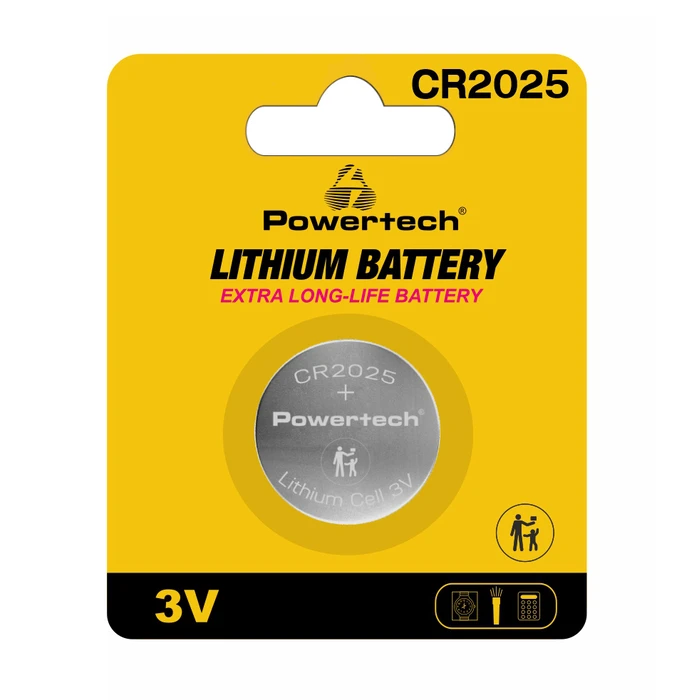 Μπαταρία Λιθίου Ρολογιών Powertech PT-1211 Cr2025 3V 1τμχ