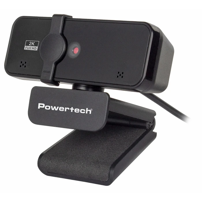 Webcam Powertech Pt-1291, 5Mp, 2K Quad Hd, Αυτόματη Εστίαση, 1.5M, Μαύρη