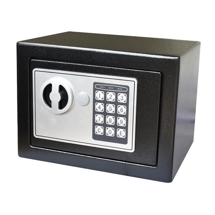 Χρηματοκιβώτιο Powertech ασφαλείας PT-1342, ψηφιακό κλείδωμα, 23x17x17cm, 2.18kg