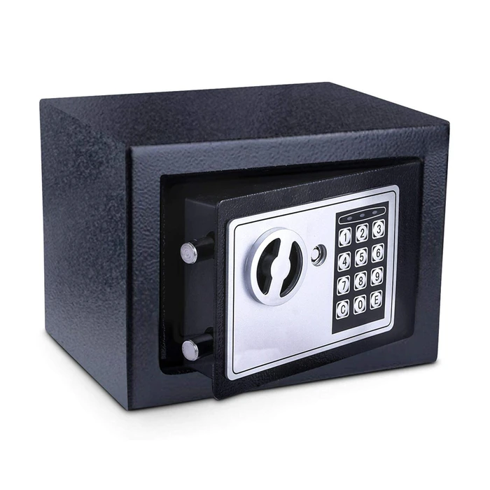 Χρηματοκιβώτιο Powertech ασφαλείας PT-1342, ψηφιακό κλείδωμα, 23x17x17cm, 2.18kg