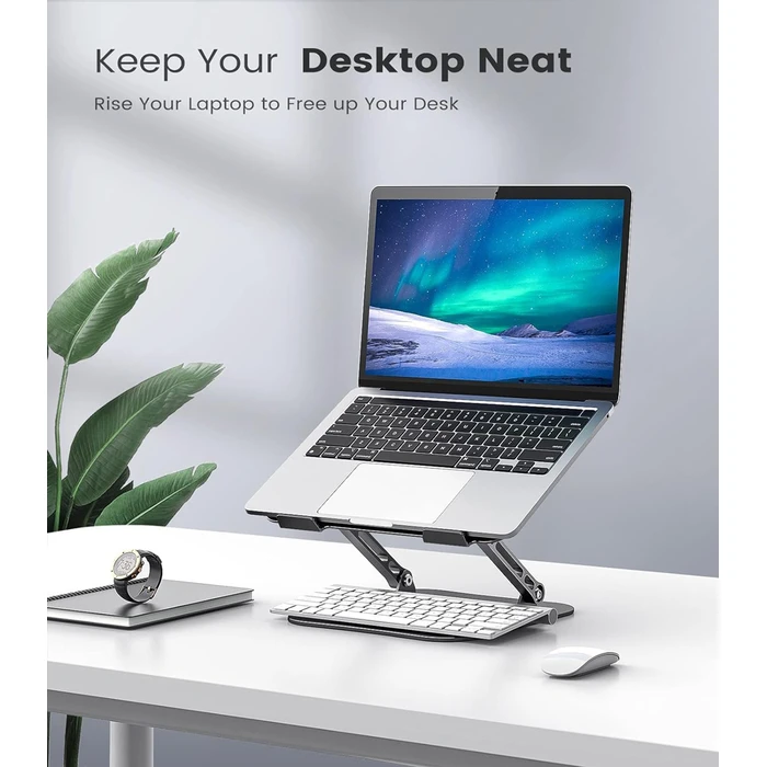 Βάση Laptop Powertech /Tablet PT-1354 έως 18.3", foldable, Μαύρη