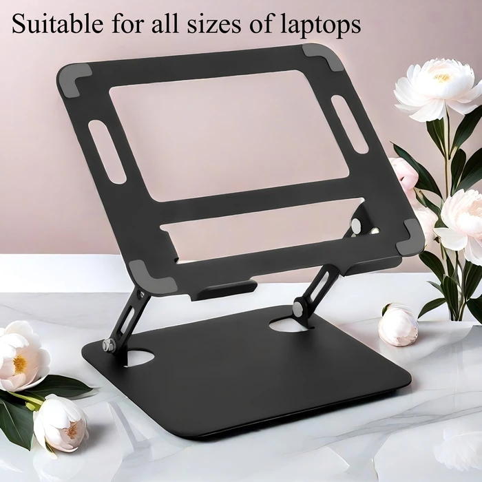 Βάση Laptop Powertech /Tablet PT-1354 έως 18.3", foldable, Μαύρη