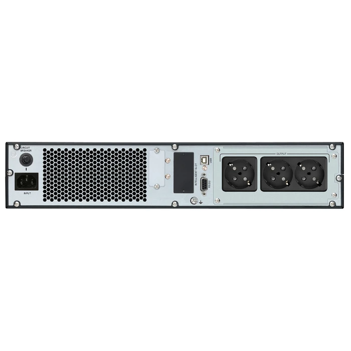 UPS Powertech On Line PT-1357 για rack 2U, με Οθόνη, 1000VA/900W, 3x Schuko output