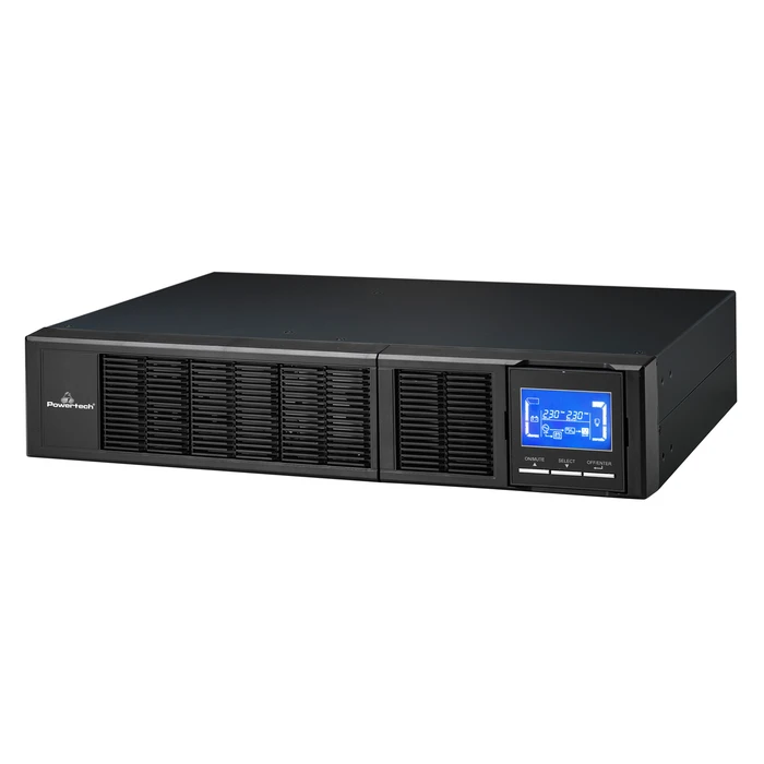 UPS Powertech On Line PT-1358 για rack 2U, με Οθόνη, 2000VA/1800W, 3x Schuko output