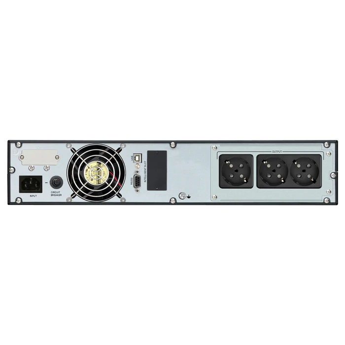 UPS Powertech On Line PT-1358 για rack 2U, με Οθόνη, 2000VA/1800W, 3x Schuko output