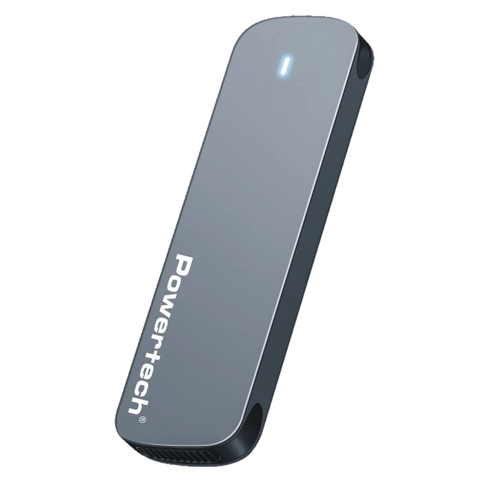 Θήκη για Σκληρό Δίσκο M.2 Powertech SATA/NVMe PT-1375, 10Gbps, γκρι