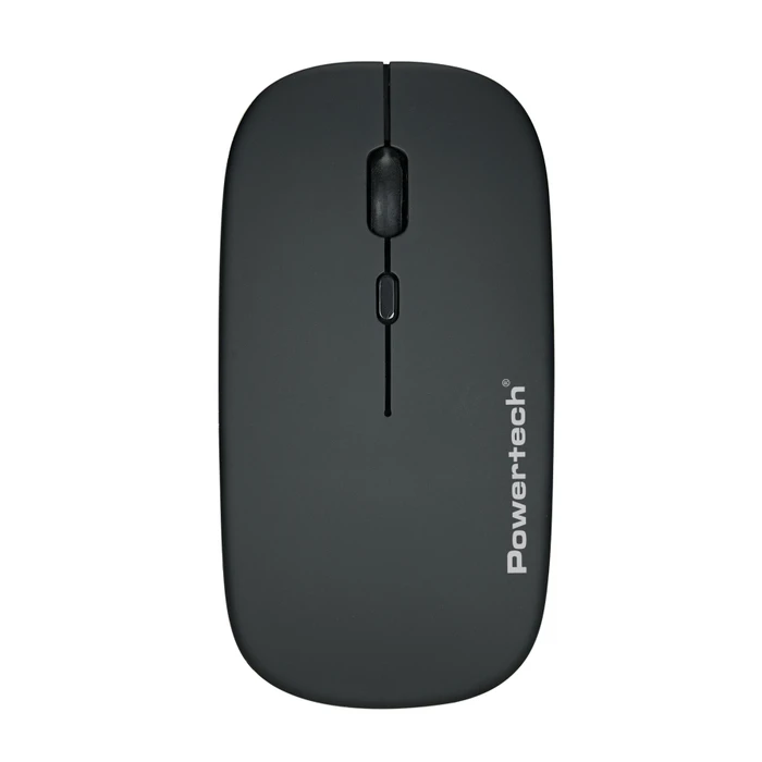 Ποντίκι Ασύρματο Powertech Pt-1381, 2.4Ghz & Bluetooth, 1600Dpi, 500mAh, Μαύρο