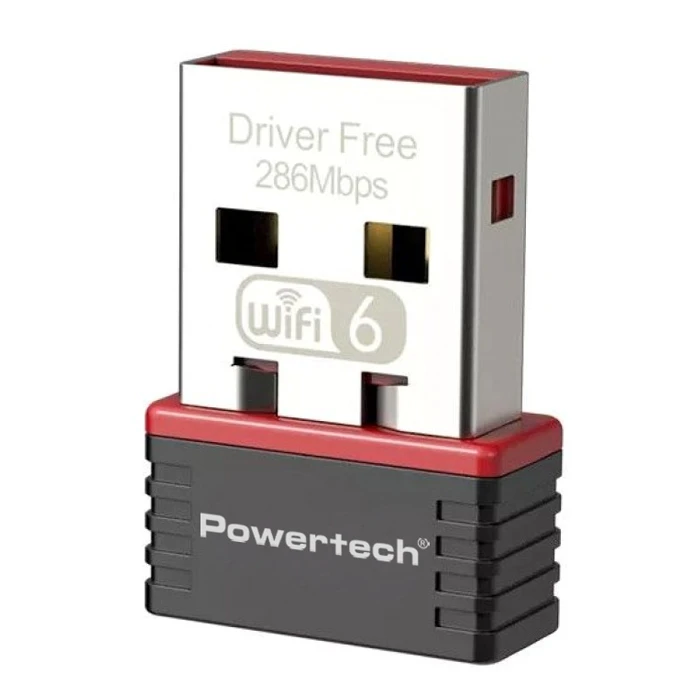 Αντάπτορας Δικτύου USB Powertech PT-1383, 300Mbps WiFi 6