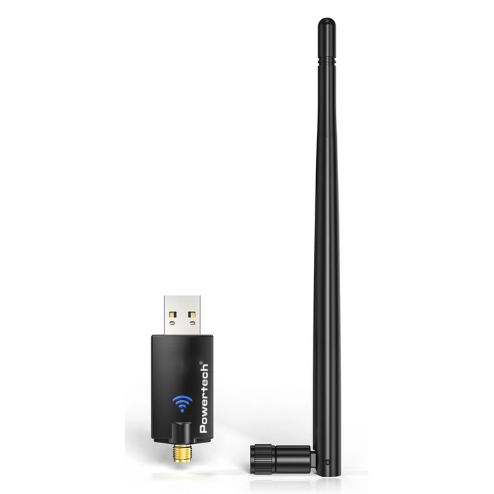Αντάπτορας Δικτύου USB Powertech & Bluetooth 5.3 PT-1386, 900Mbps WiFi 6