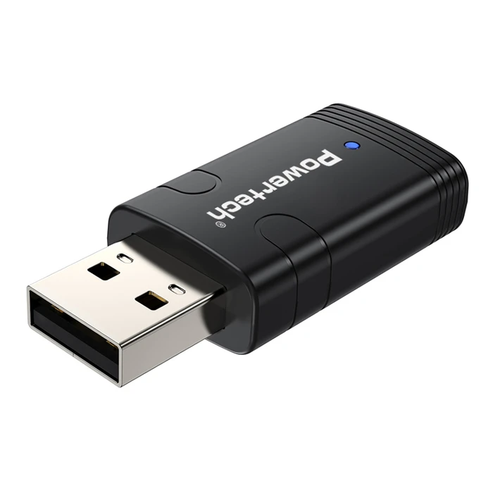 Αντάπτορας Δικτύου USB Powertech & Bluetooth 5.3 PT-1387, 900Mbps WiFi 6