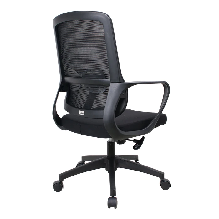 Καρέκλα Γραφείου Powertech PT-1391 με μπράτσα και ανάκλιση, ρυθμιζόμενο ύψος, Μαύρη