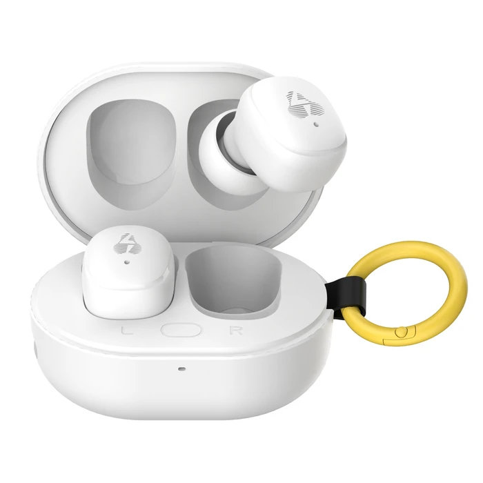 Bluetooth Handsfree Powertech Pt-1393, True Wireless, 6Mm, 25/230mAh, Λευκά