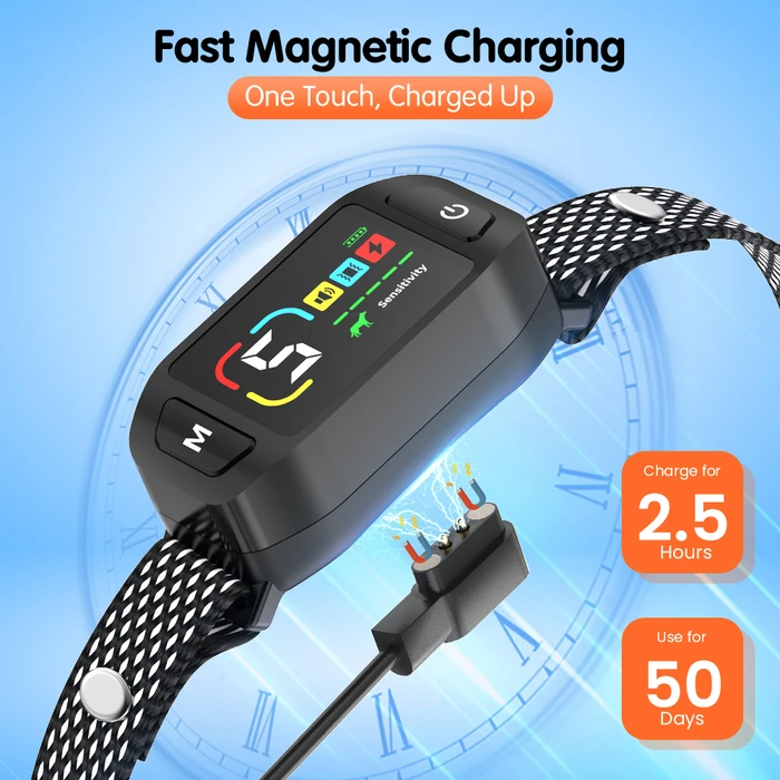 Ηλεκτρικό Κολάρο Powertech Εκπαίδευσης Σκύλου Pt-1396 για Αποτροπή Γαυγίσματος