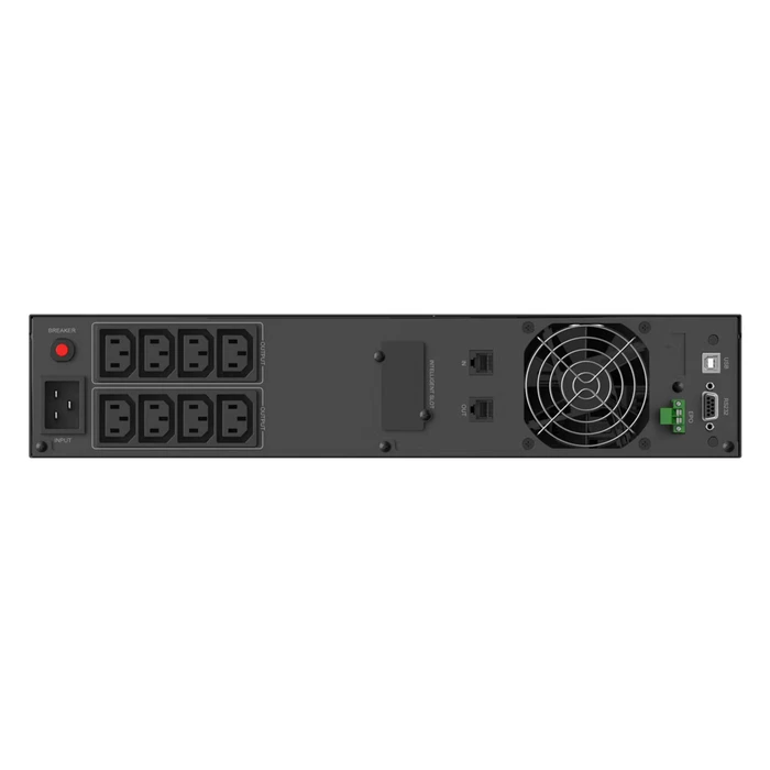 UPS Powertech Line Interactive Pt-1409 για Rack 2U, με Οθόνη, 3000Va/2100W, 8X Ac Output