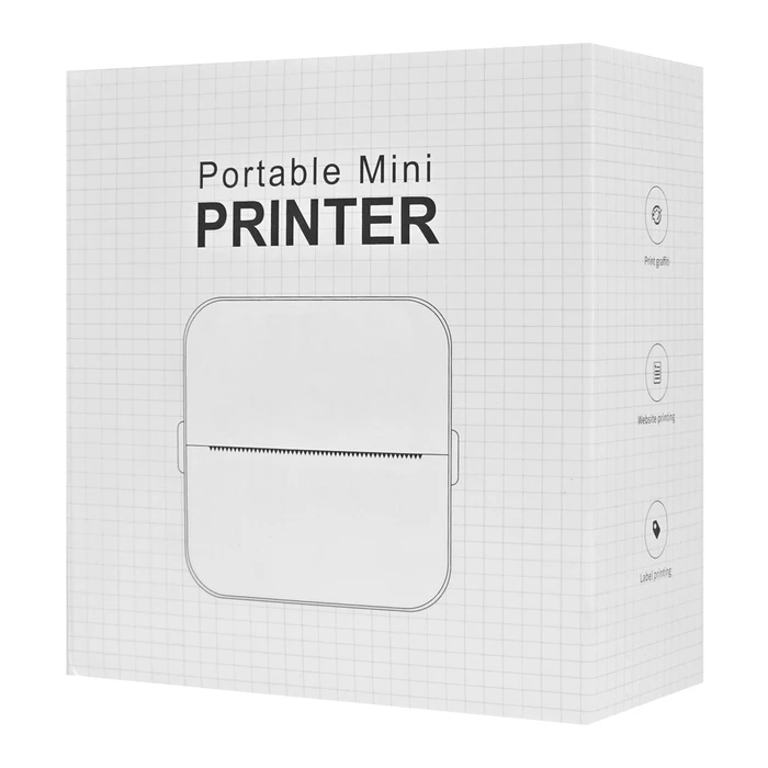 Θερμικός Εκτυπωτής Φωτογραφιών Powertech & Σχεδίων Pt-1420, 200Dpi, Bluetooth, Λευκός