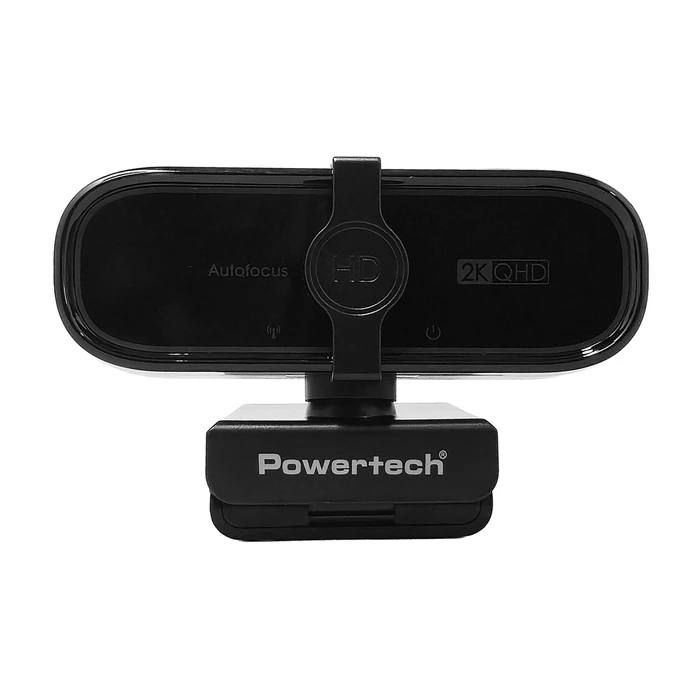 Webcam Powertech Pt-1427, 5Mp, 2K Qhd, Αυτόματη Εστίαση, 1.5M, Μαύρη