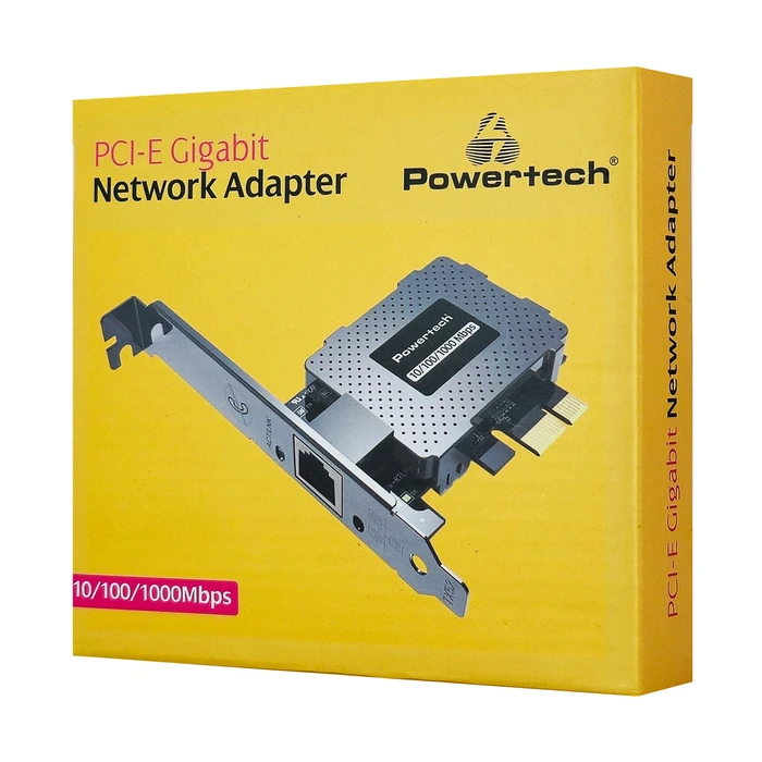 Κάρτα Επέκτασης Powertech Δικτύου PCIe σε Rj45 Pt-1453, 1000Mbps