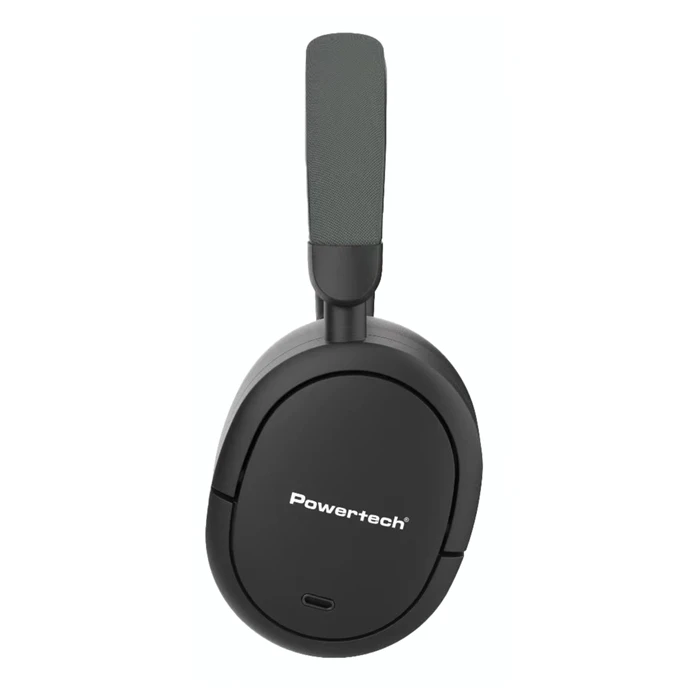 Headphones Powertech Pt-1462, Ενσύρματα & Ασύρματα, Anc & Enc, 40Mm, 300mAh, Μαύρα