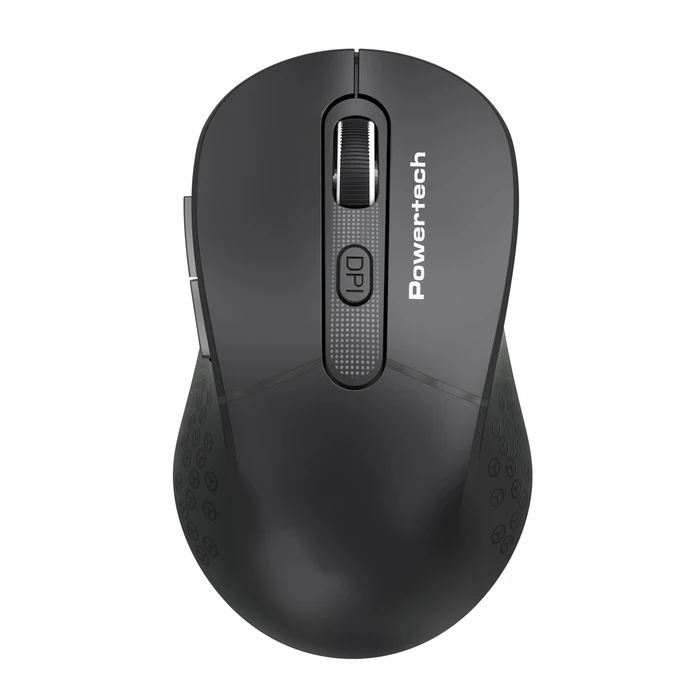 Ποντίκι Ασύρματο Powertech Pt-1466, USB, Έως 1600Dpi, Μαύρο