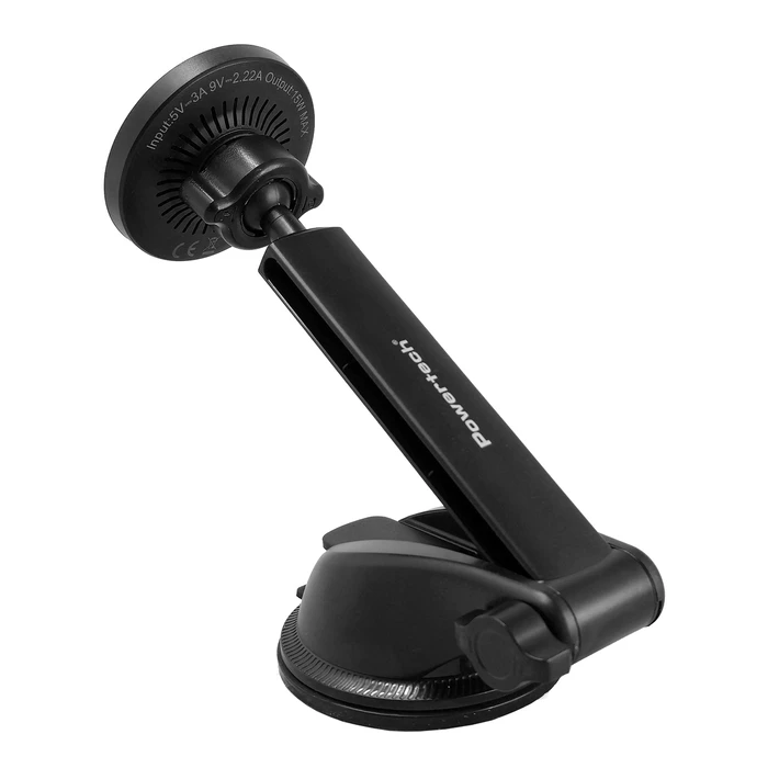 Βάση Smartphone Αυτοκινήτου Powertech Ασύρματος Φορτιστής Pt-1492, Qi2, 15W, Μαύρος