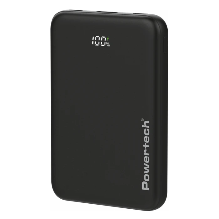 POWERTECH Power Bank with Display 10000mAh 22.5W Black