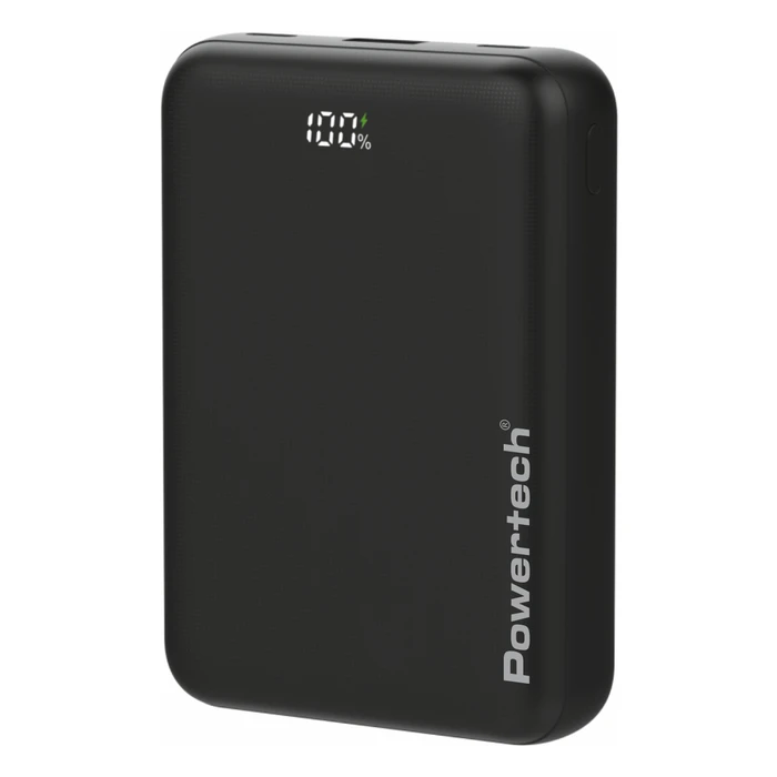 POWERTECH Power Bank PT 1503 with Display 20000mAh 22.5W Black