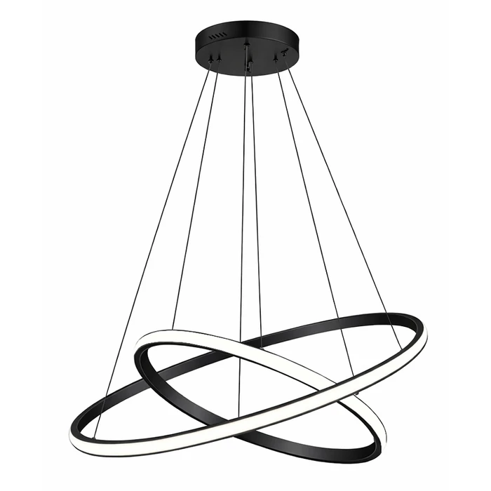 POWERTECH LED φωτιστικό οροφής PT-1527 40W 4000K Φ60x120cm μαύρο