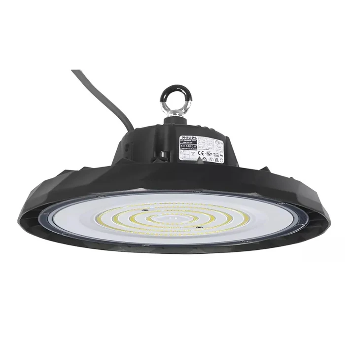 POWERTECH LED φωτιστικό καμπάνα PT-1531 100W 6500K IP65 μαύρο