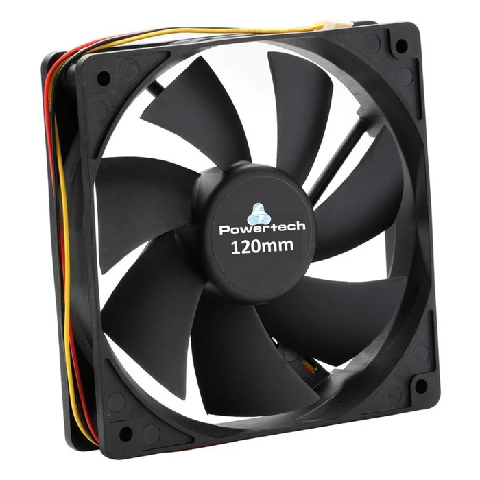 Case Fan 12cm Powertech ανεμιστήρας PT-156, 12V, 3pin & 4 βίδες
