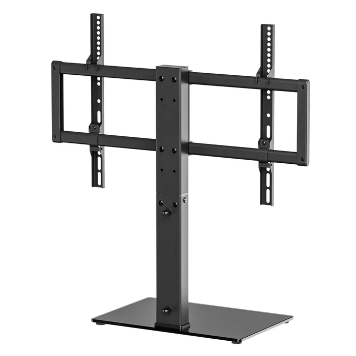 Powertech PT-1565 Επιτραπέζια Βάση Τηλεόρασης έως 75" και 40kg Ασημί