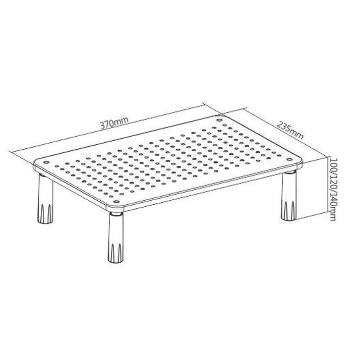 Powertech Επιτραπέζια Βάση Οθόνης έως 32" (STB-086)