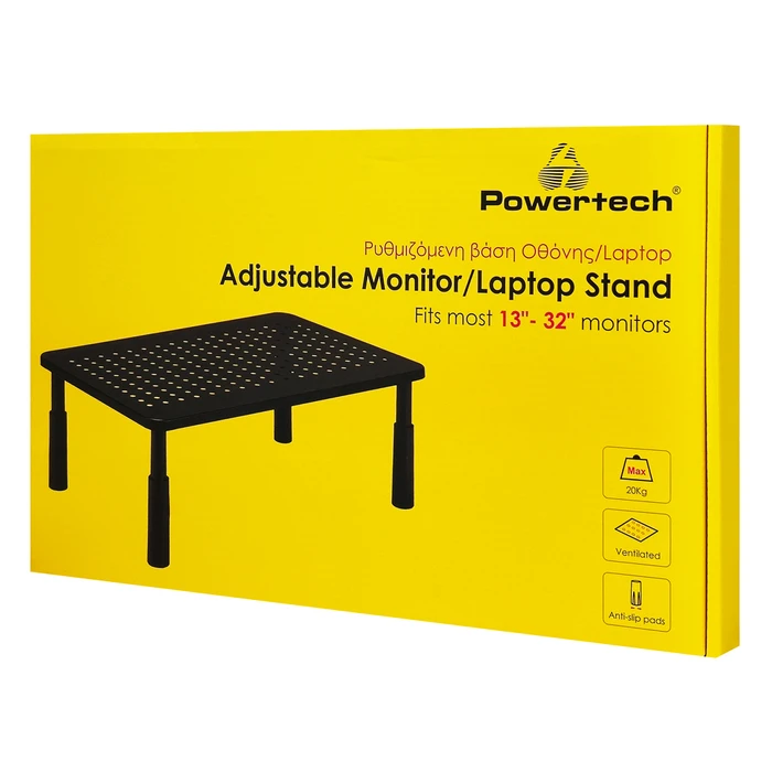 Powertech Επιτραπέζια Βάση Οθόνης έως 32" (STB-086)